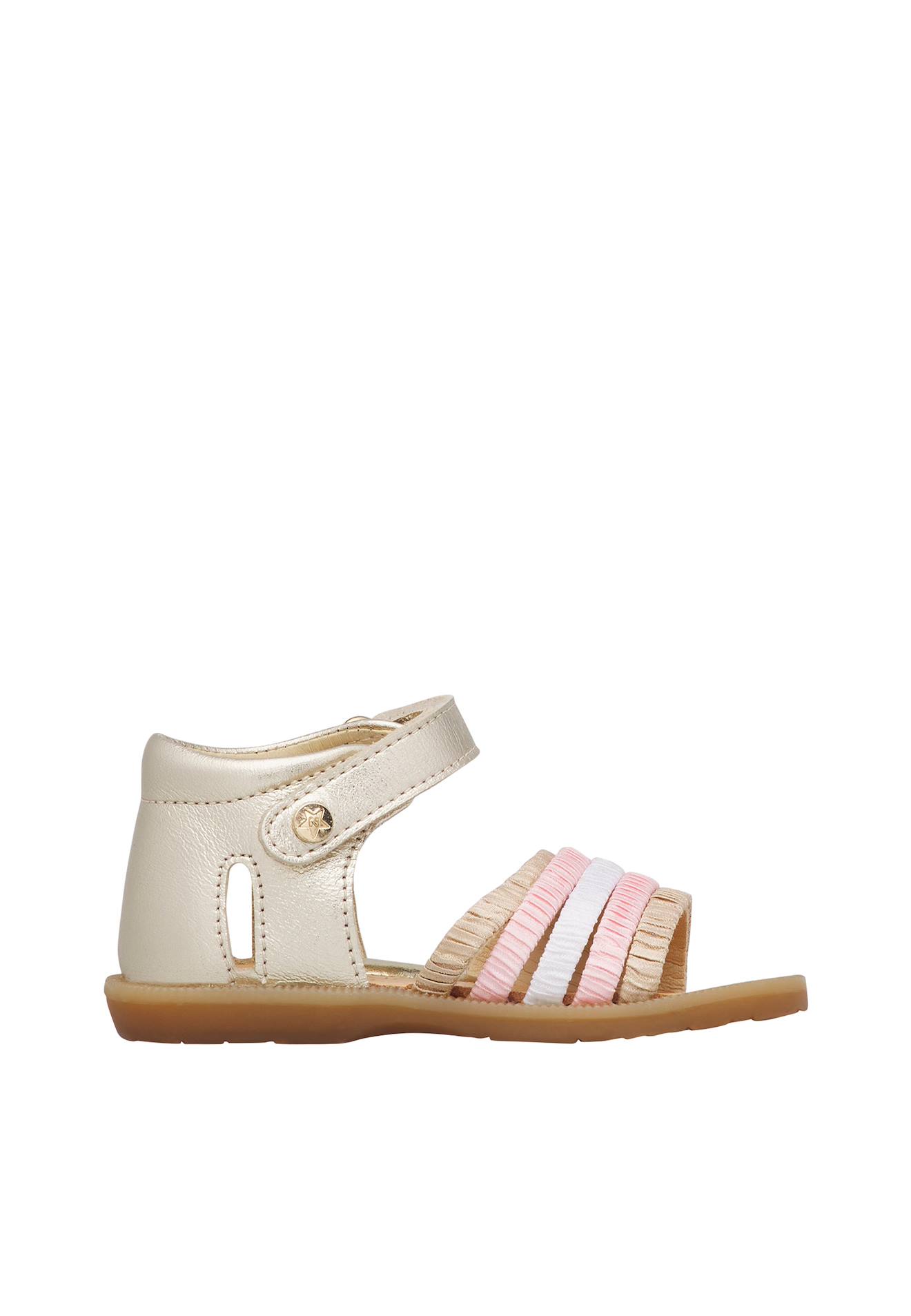 Sandales En Cuir Rubino Platine-multicolore