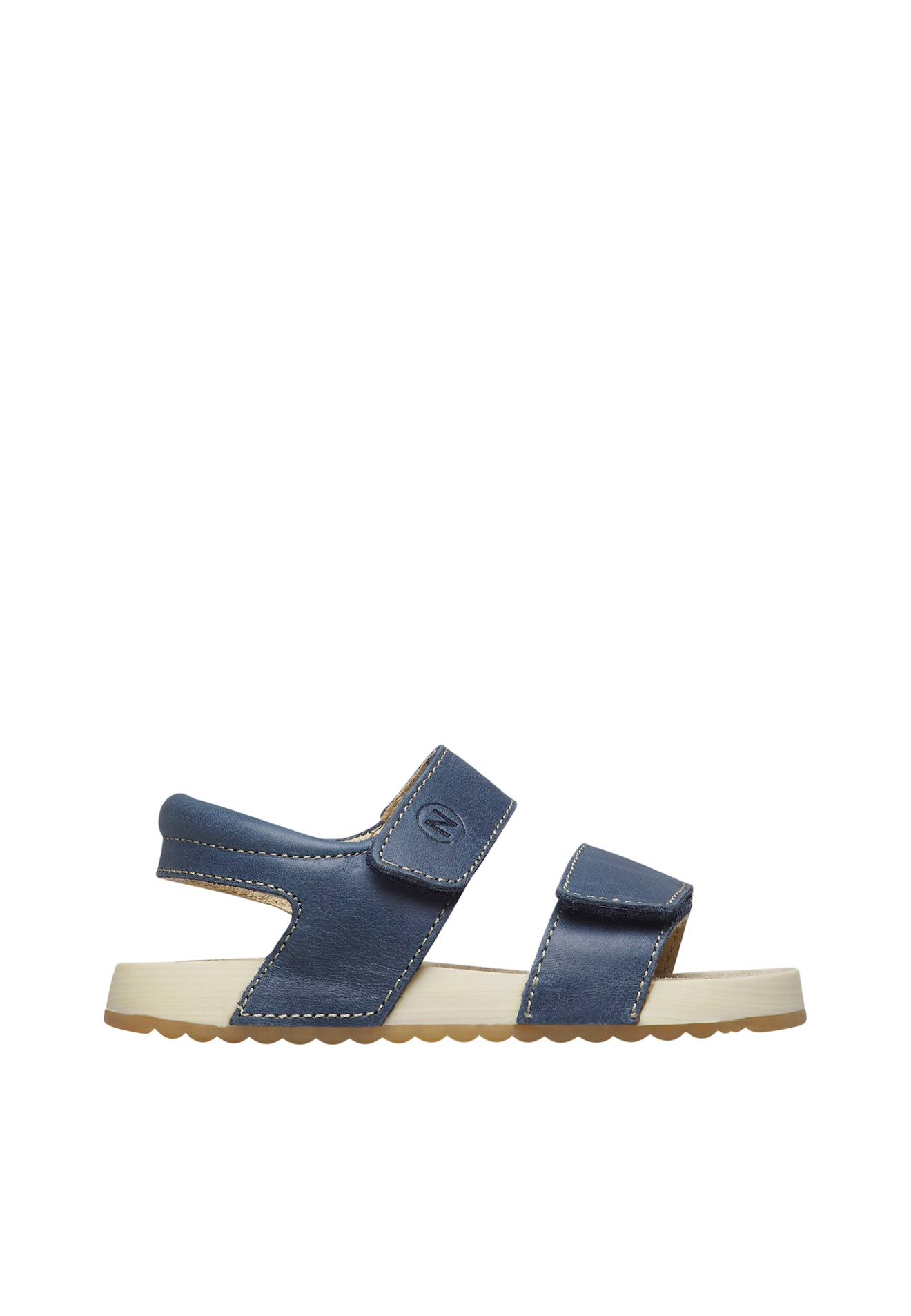 Sandales En Cuir Salny. Marine-