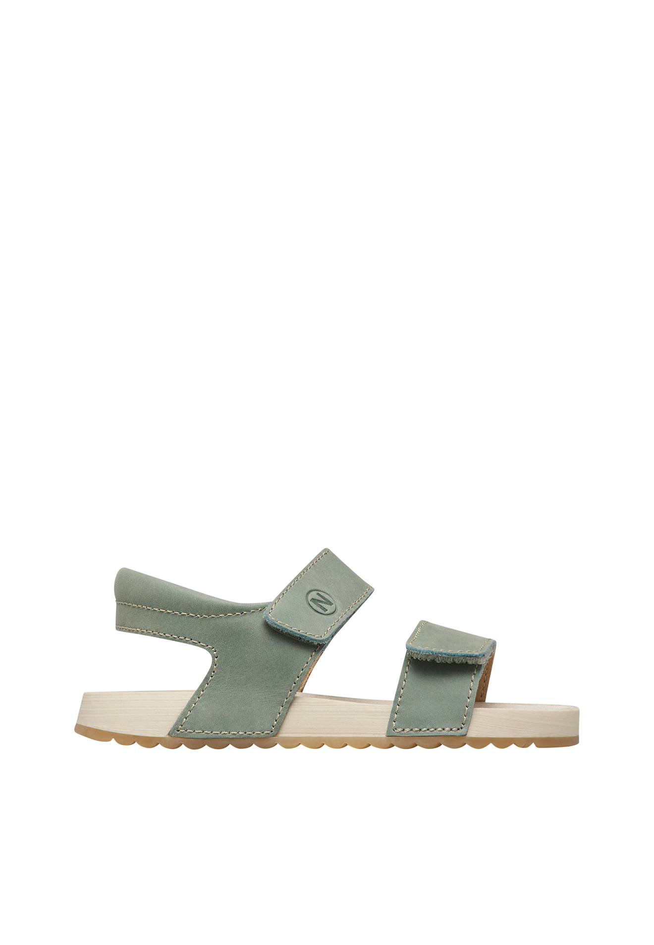 Sandales En Cuir Salny. Vert-