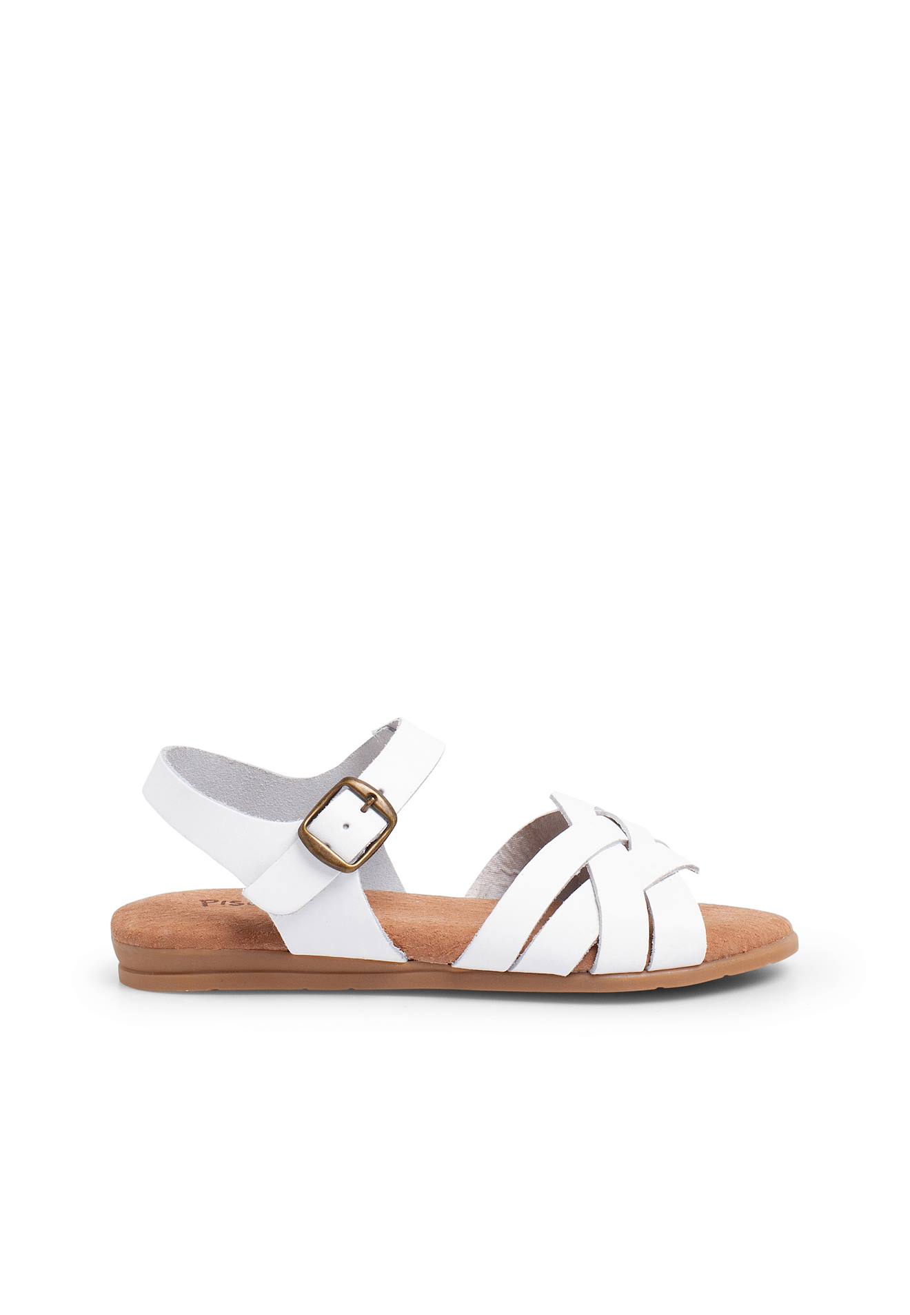 Sandales Fille Avec Semelle En Gel Blanc