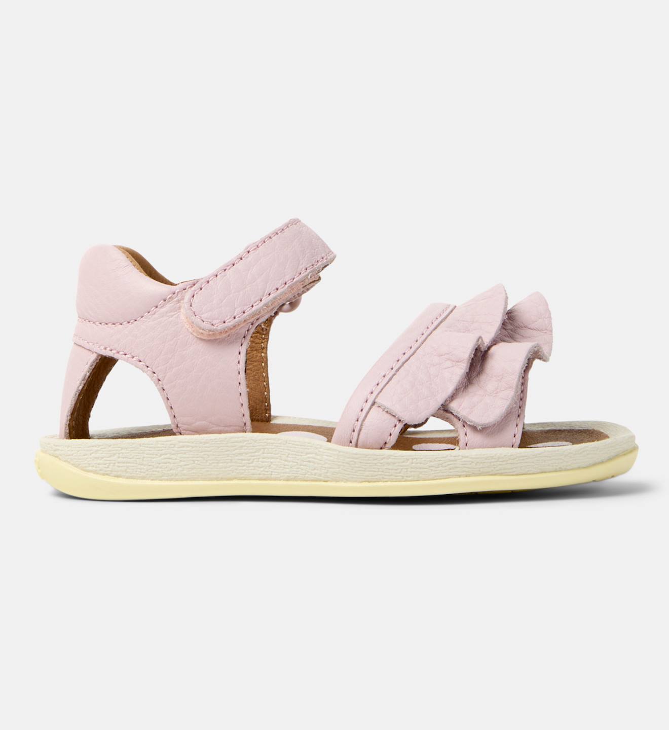 Sandales Fille Cuir Bicho Fw Twins Rose Pastel