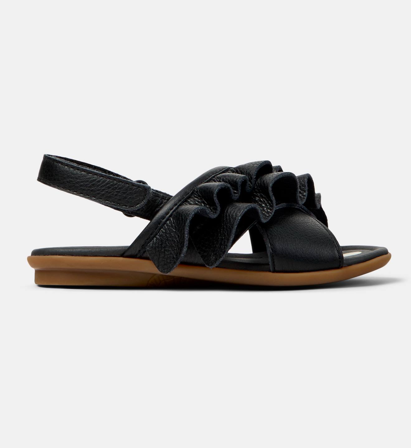 Sandales Fille Cuir Right Kids Twins Noir