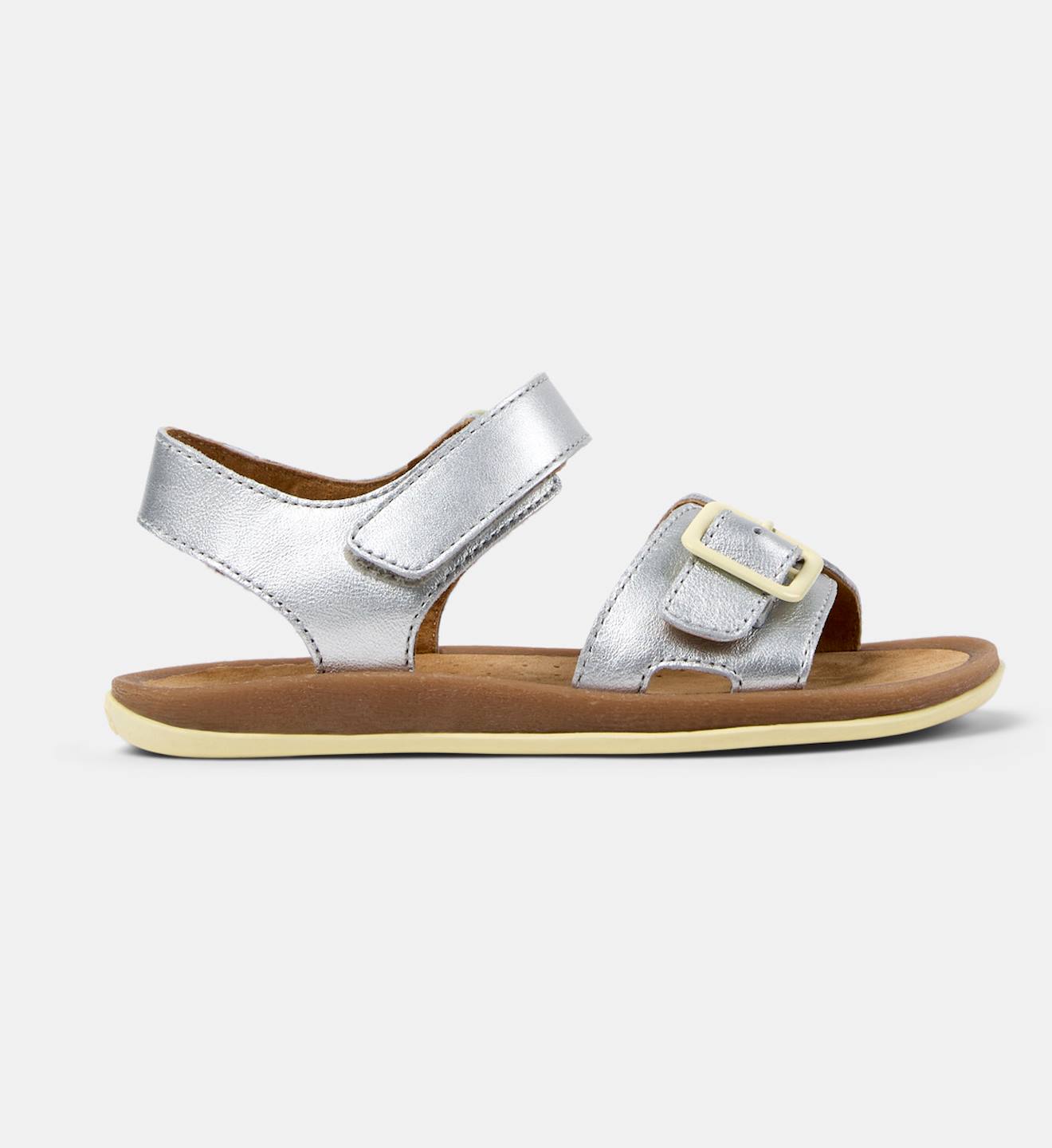 Sandales Fille Modèle Rebound Silver Bicho Gris Moyen