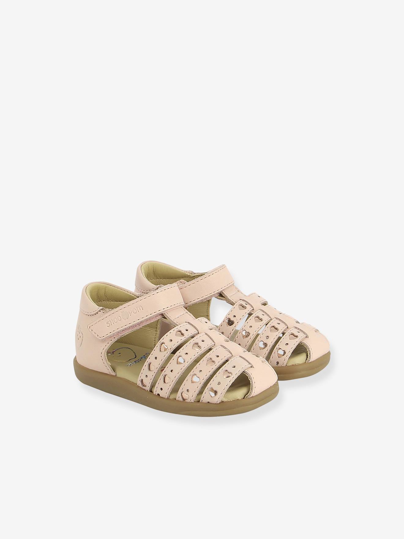 Sandales fille Pika Love Shoo Pom rose pâle