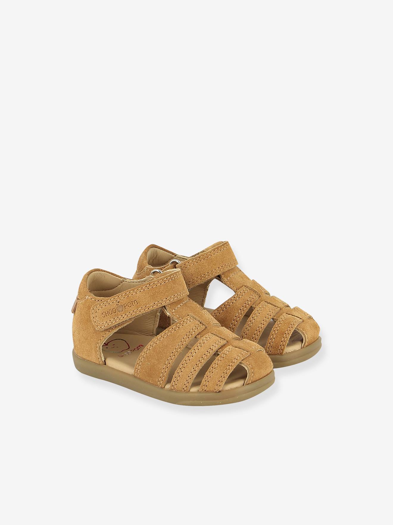 Sandales fille Pika Tonton Shoo Pom camel