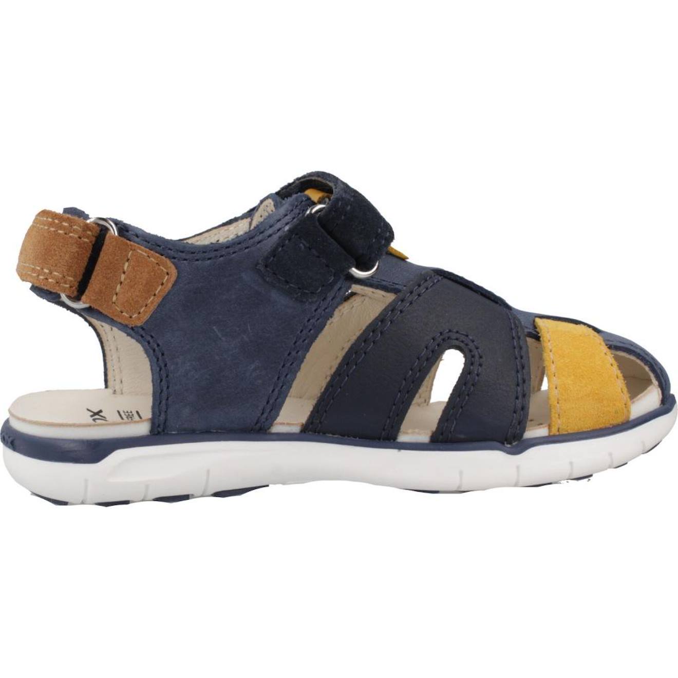 Sandales Garçon En Cuir Robustes Et Durables Bleu
