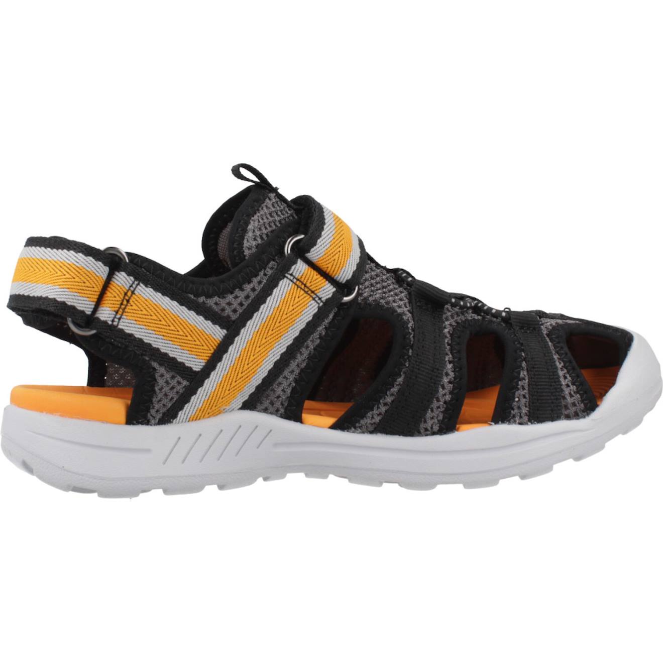 Sandales Garçon Modèle J Vaniett Boy Noir Orange