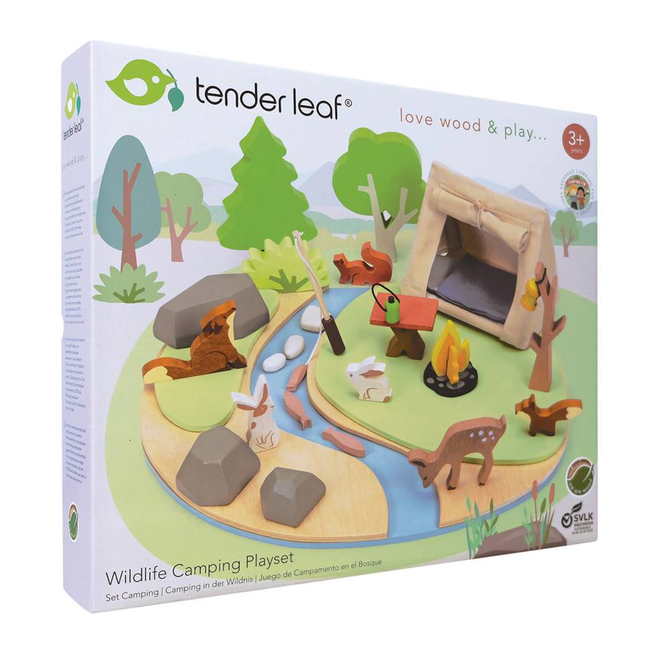 Set Camping En Bois Multicolor