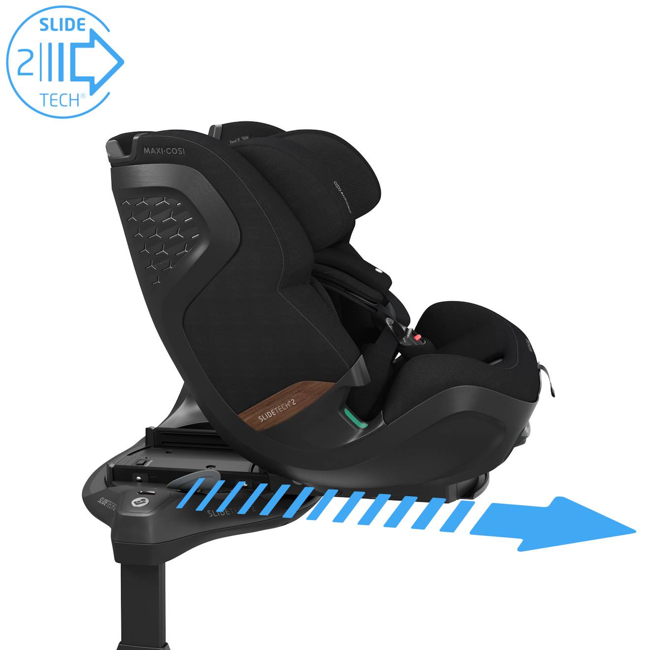 Siège Auto Évolutif Coulissant Pearl Xl Slide Pro Authentic Black