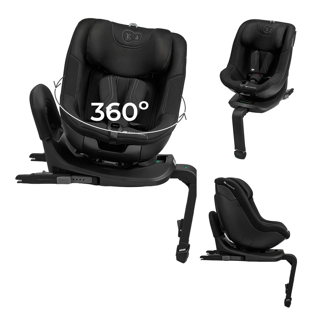 Siège Auto I-guard Pro I-size Pivotant À 360° Avec Isofix, Sps+, H-guard Et Air Flow Noir