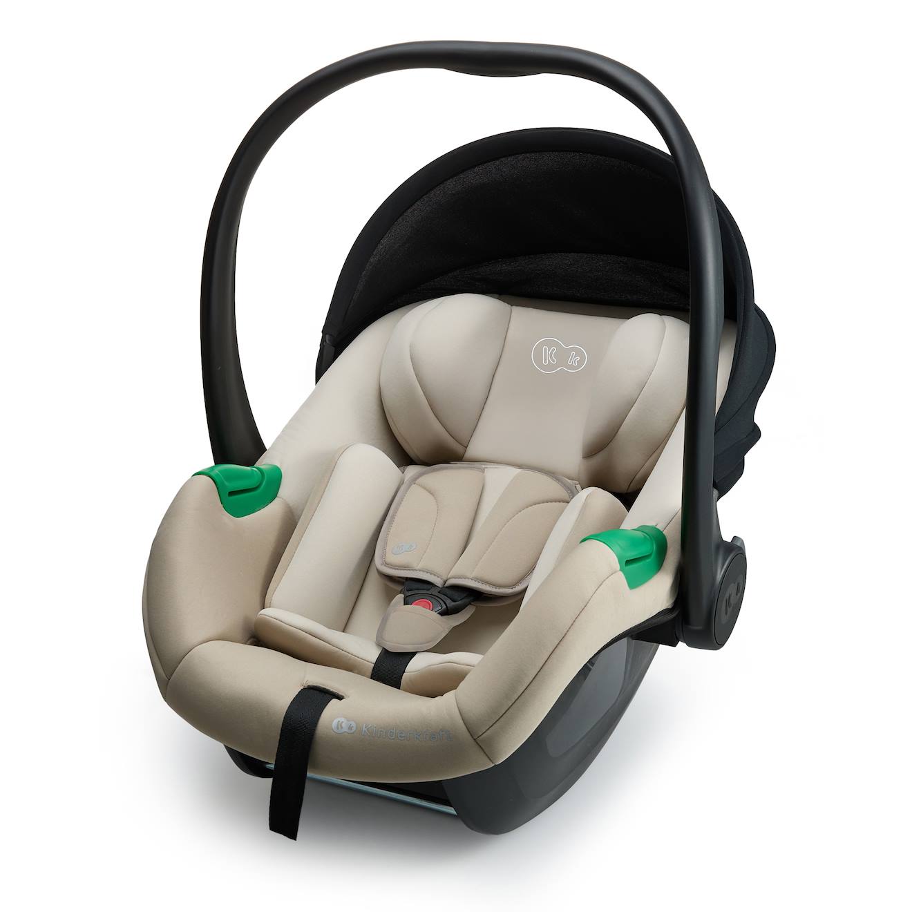 Siège Auto Kinderkraft Mink Pro 2 I-size 40-87 Cm Avec Base Mink Fx 2, Léger 3,2 Kg, H-guard+ Et Conforme R129 Beige