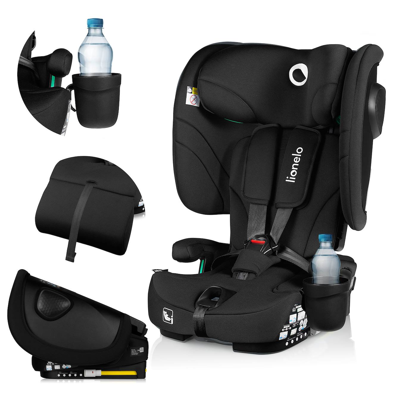 Siège Auto Pliable Nelly I-size 76-150 Cm Avec Isofix Et Top Tether Black Carbon