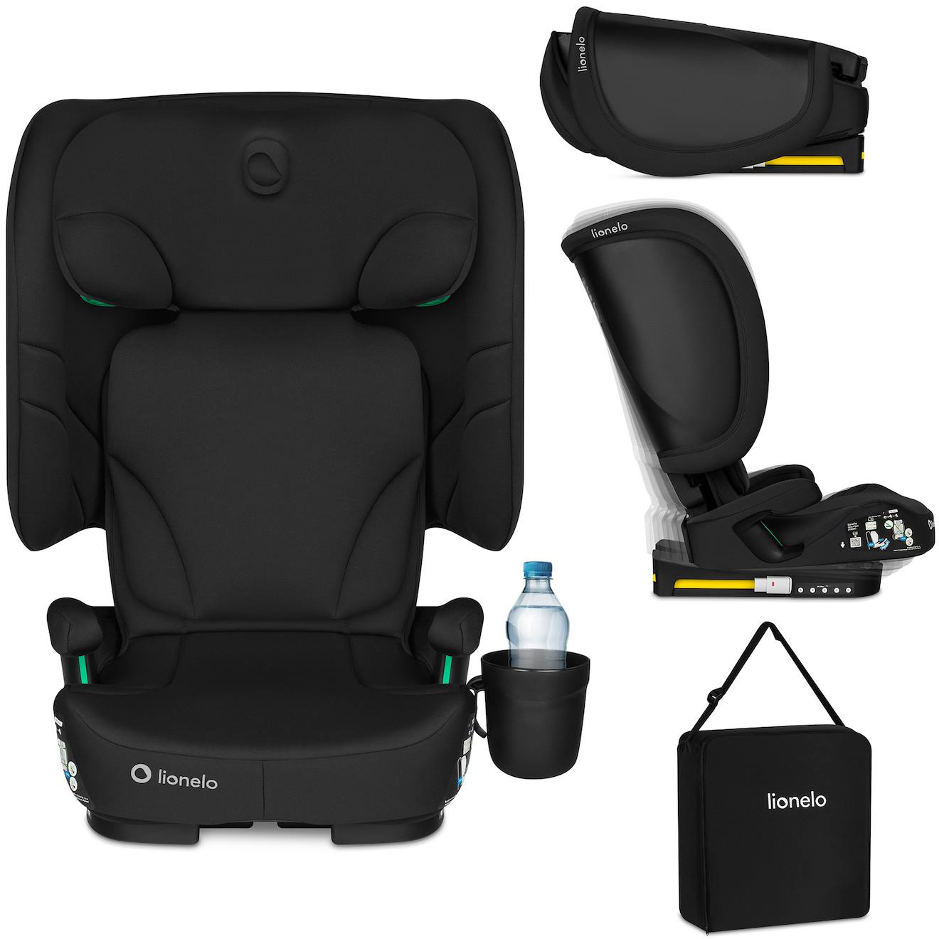 Siège Auto Pliable Orin I-size 100-150 Cm Léger Avec Isofix Black Carbon
