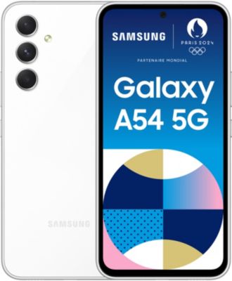 Smartphone SAMSUNG Galaxy A54 Blanc 128Go 5G