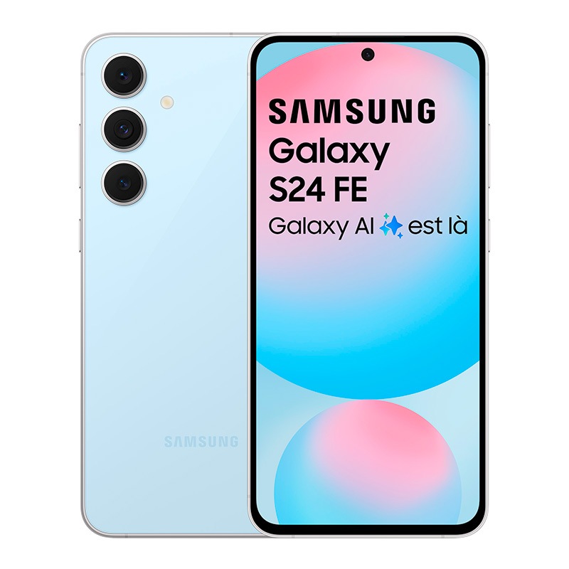 Smartphone Samsung Galaxy S24 Fe 128go Bleu Reconditionne Grade A+
