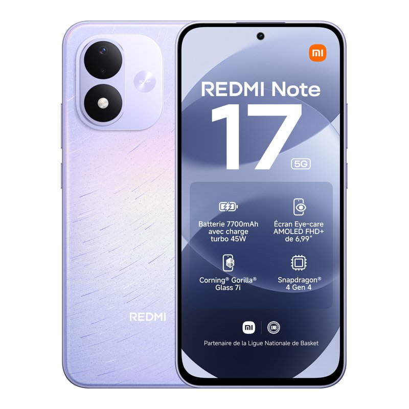 Smartphone Xiaomi Redmi Note 17 5g 128 Go Violet