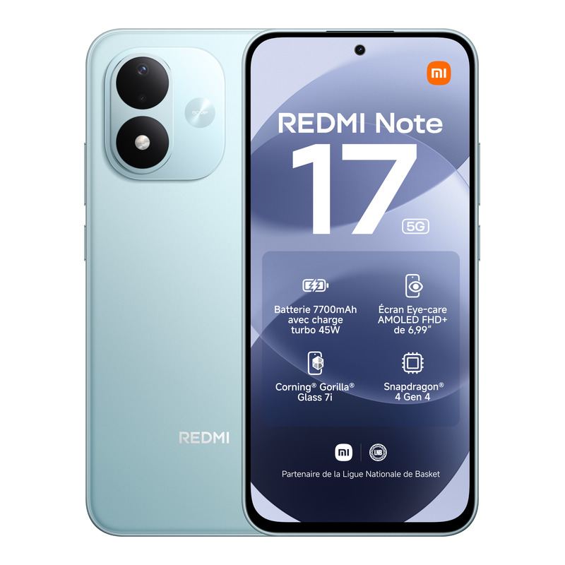 Smartphone Xiaomi Redmi Note 17 5g 128go Bleu