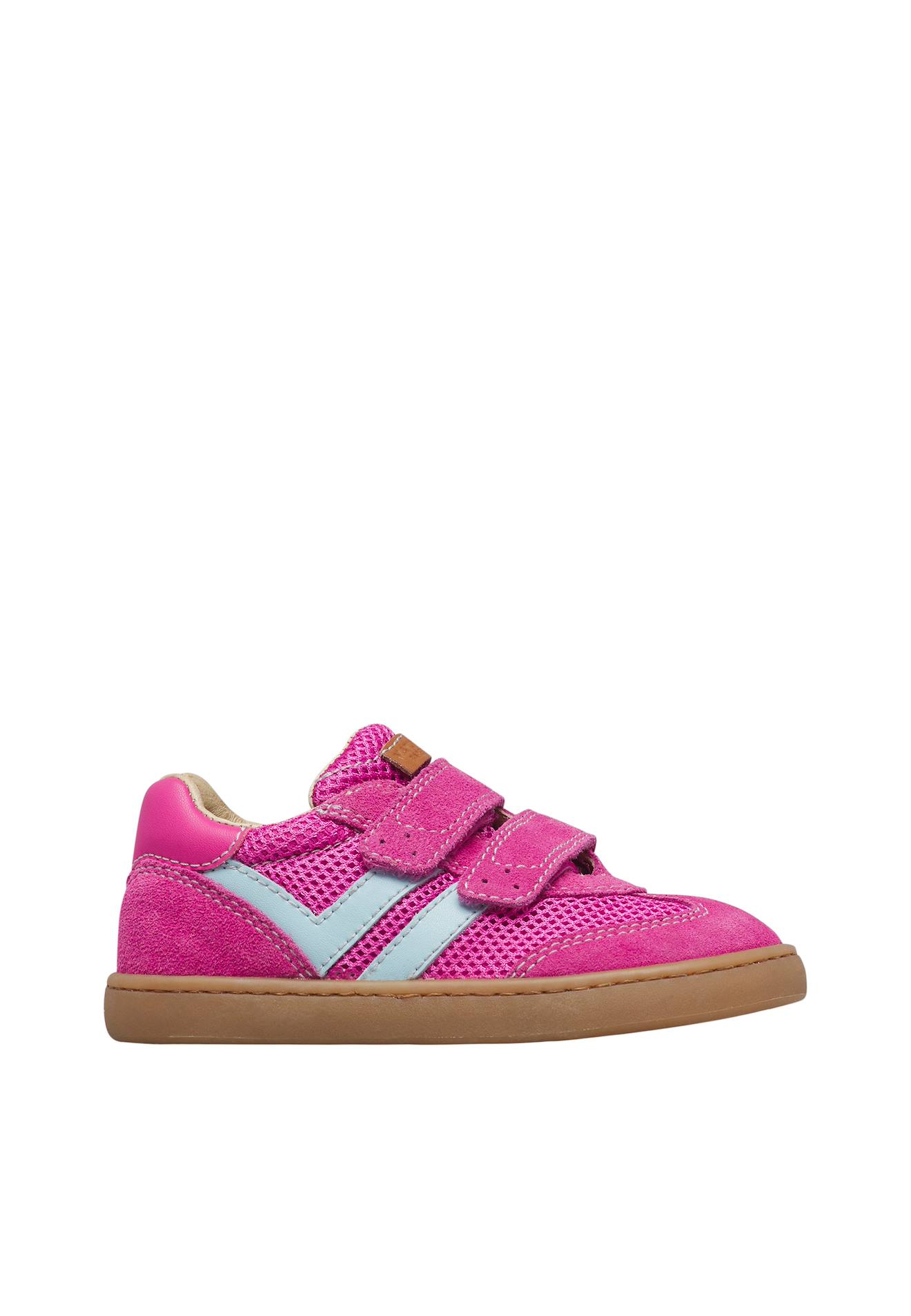 Sneakers En Cuir Et Tissu Kevis 2 Vl. Fuchsia-