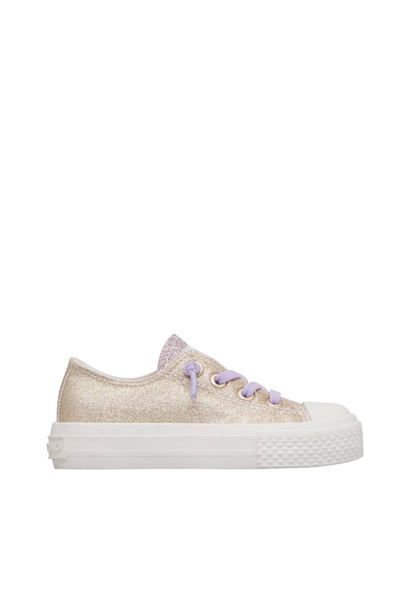 Sneakers En Tissu Ayasy. Platine-