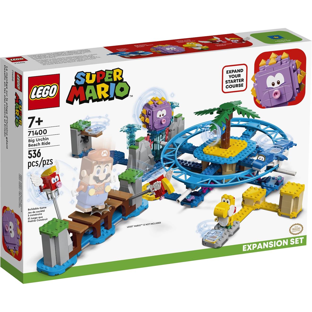 Super Mario Ensemble D'extension La Plage Du Maxi-oursin 71400 Multicolore