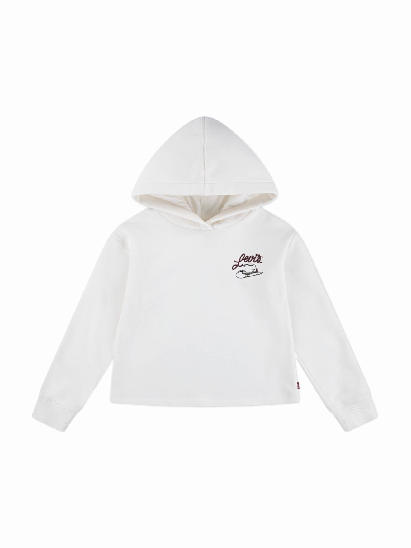 Sweat À Capuche Blanc Cassé