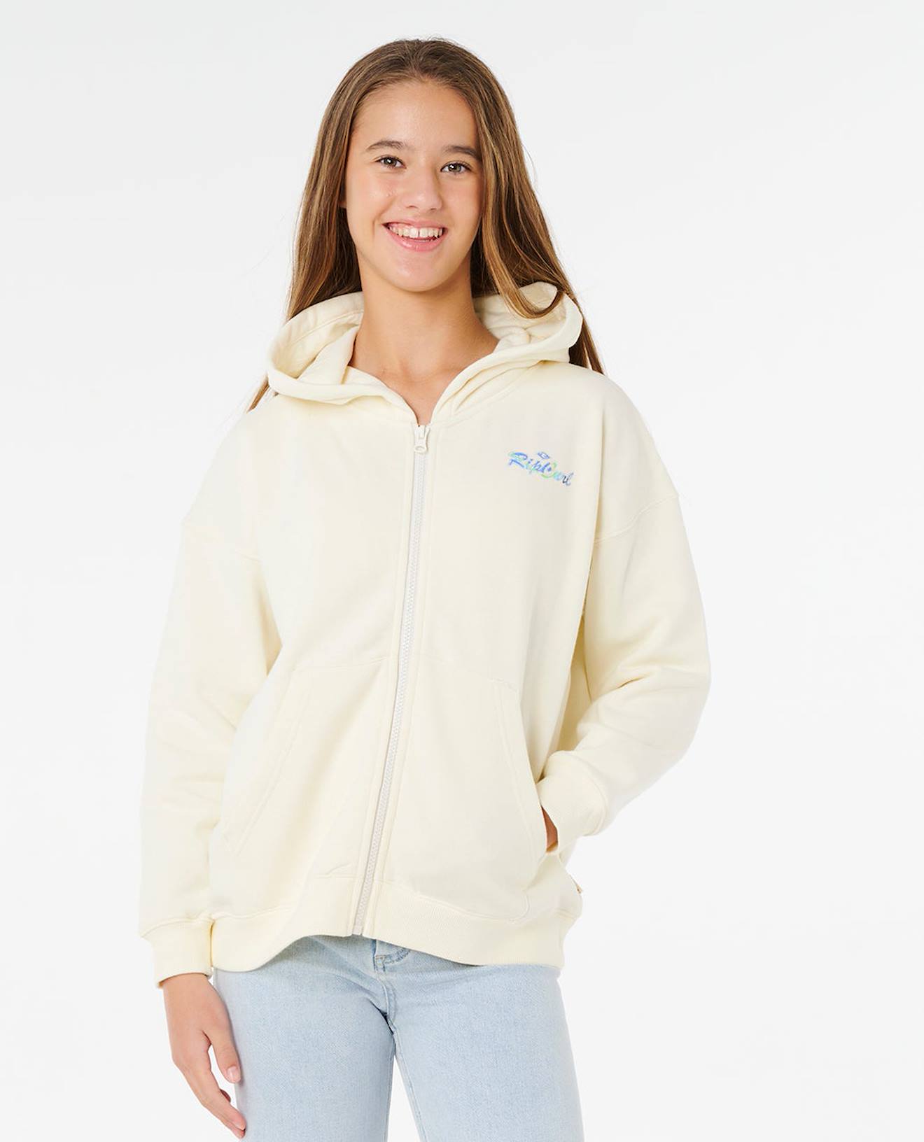 Sweat À Capuche Zippé Lay Day Relaxed Fille Os