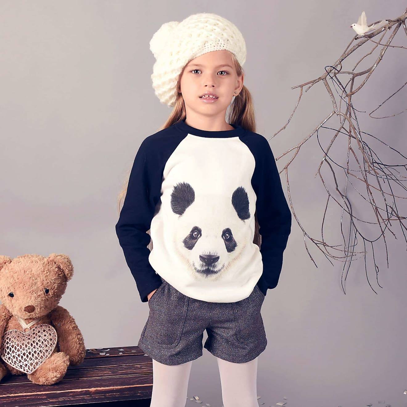 Sweat Et Panda Beige Noir