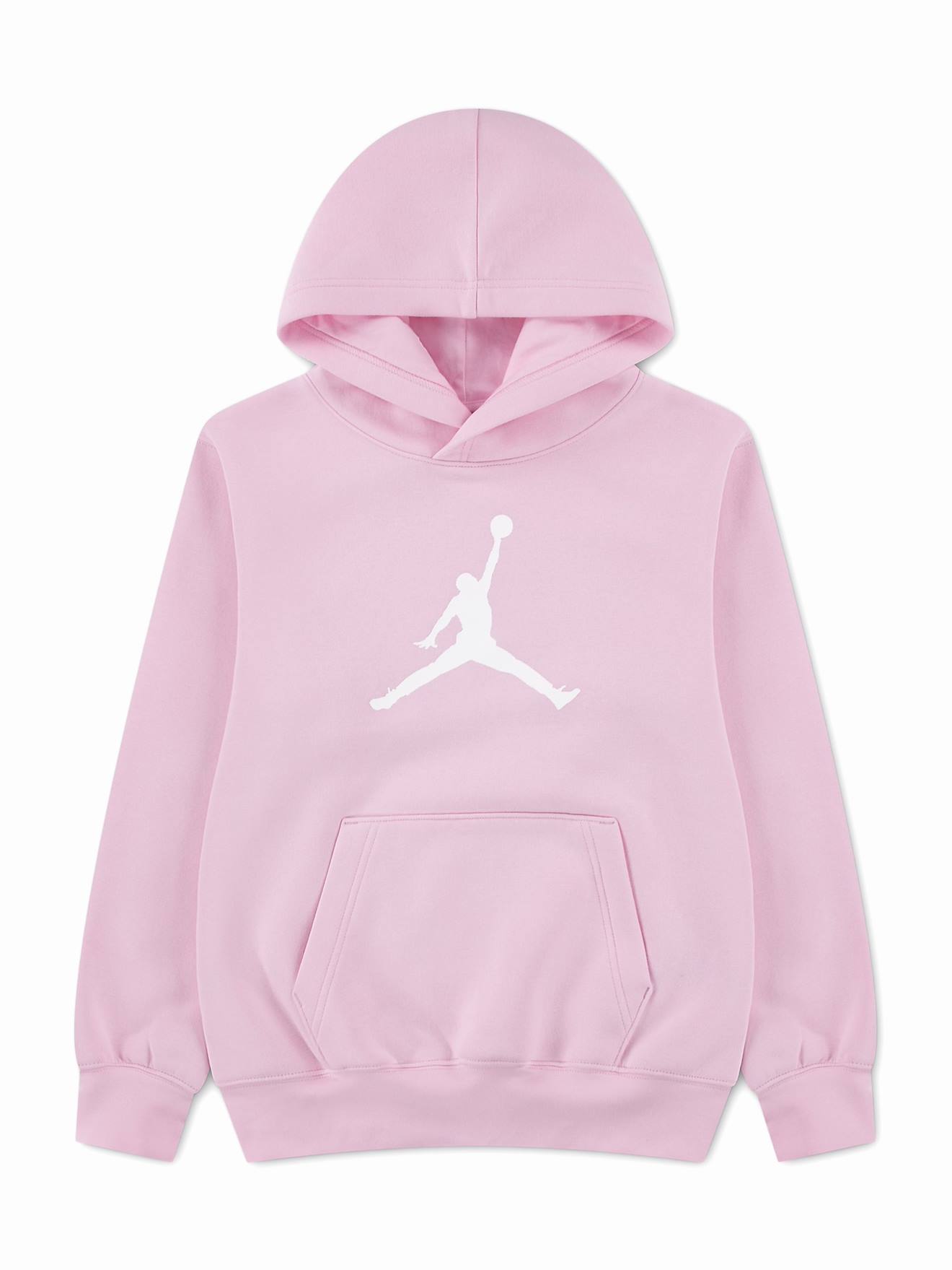 Sweat Fille À Capuche Rose / Blanc