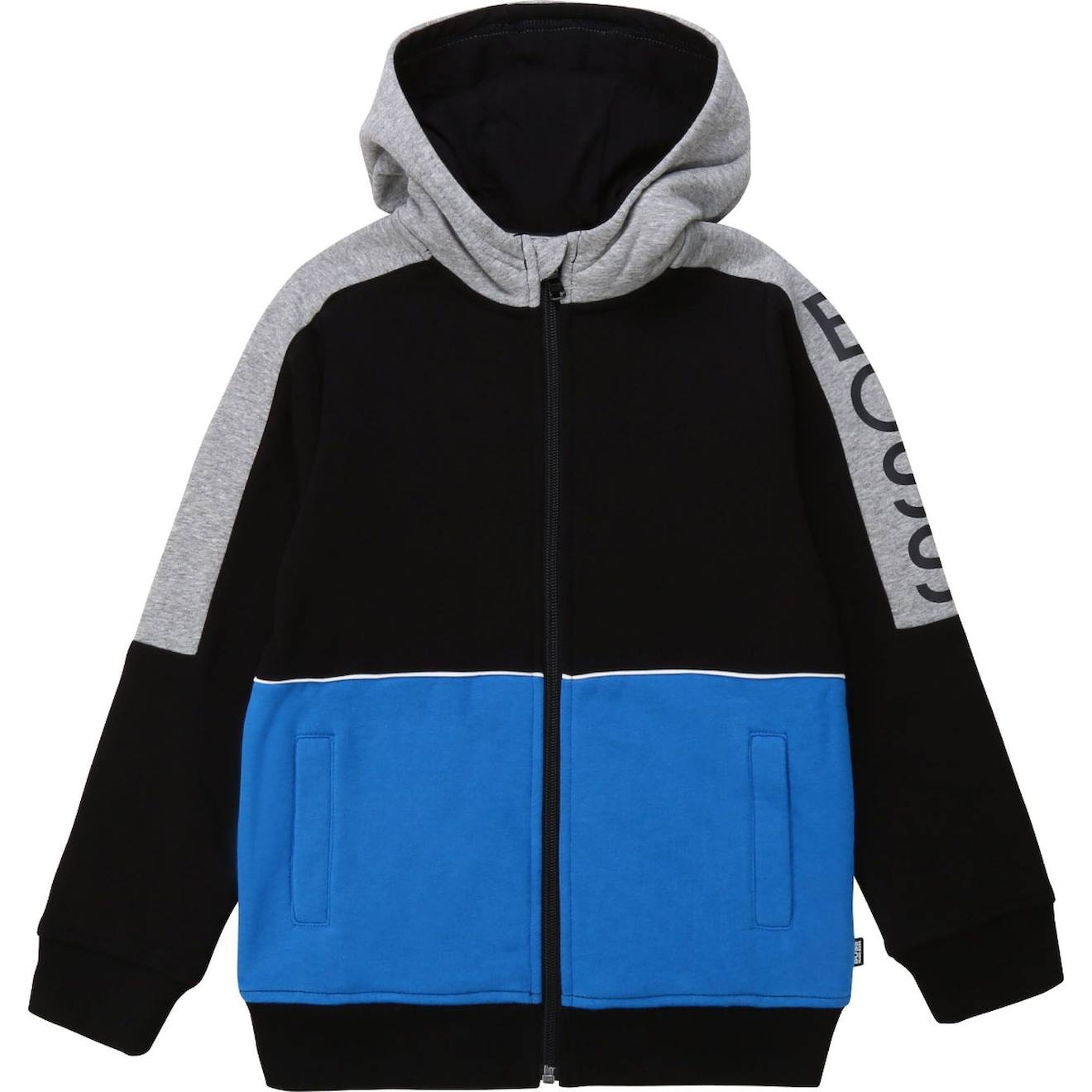 Sweat Garçon En Coton Noir, Gris, Bleu