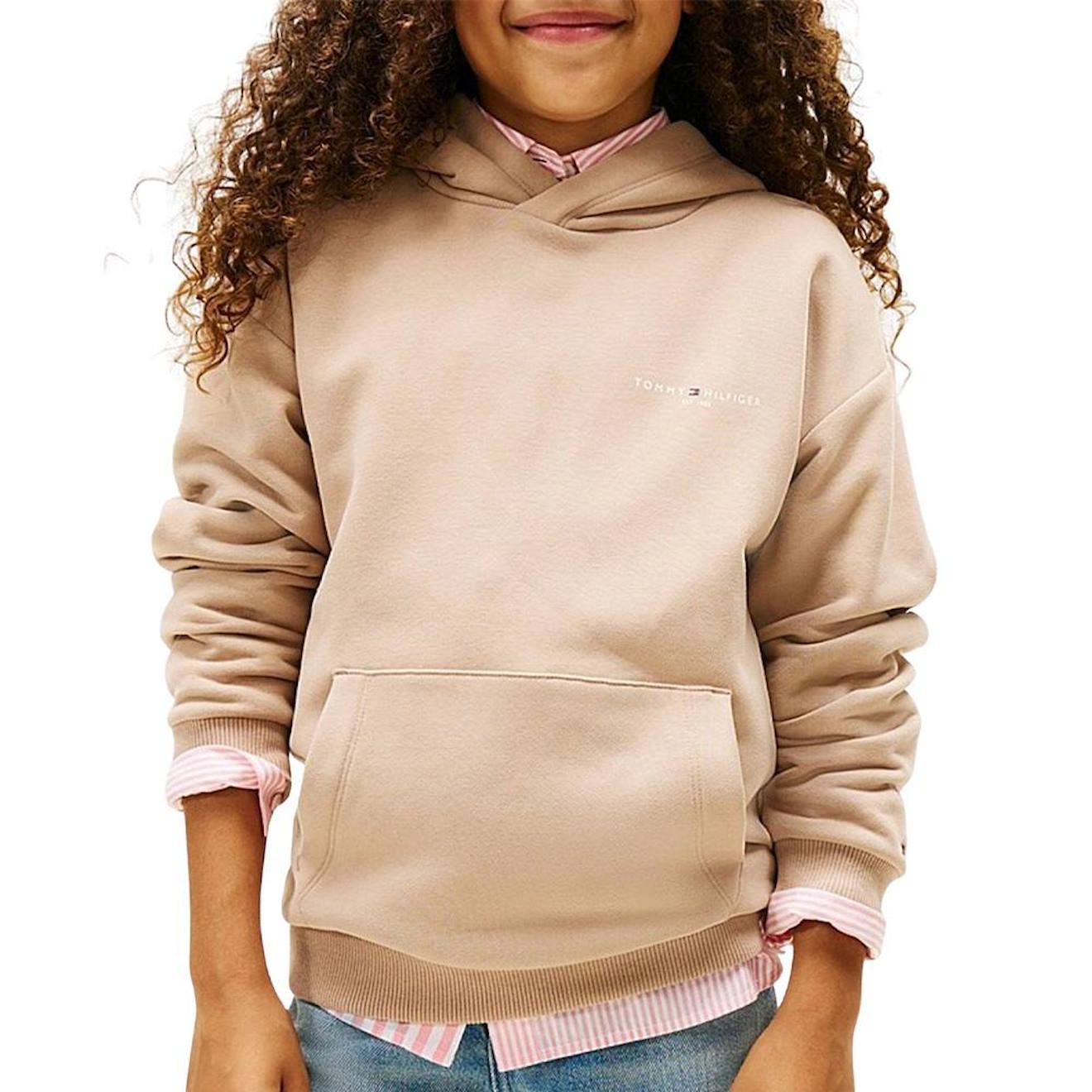 Sweat Mixte À Capuche Beige