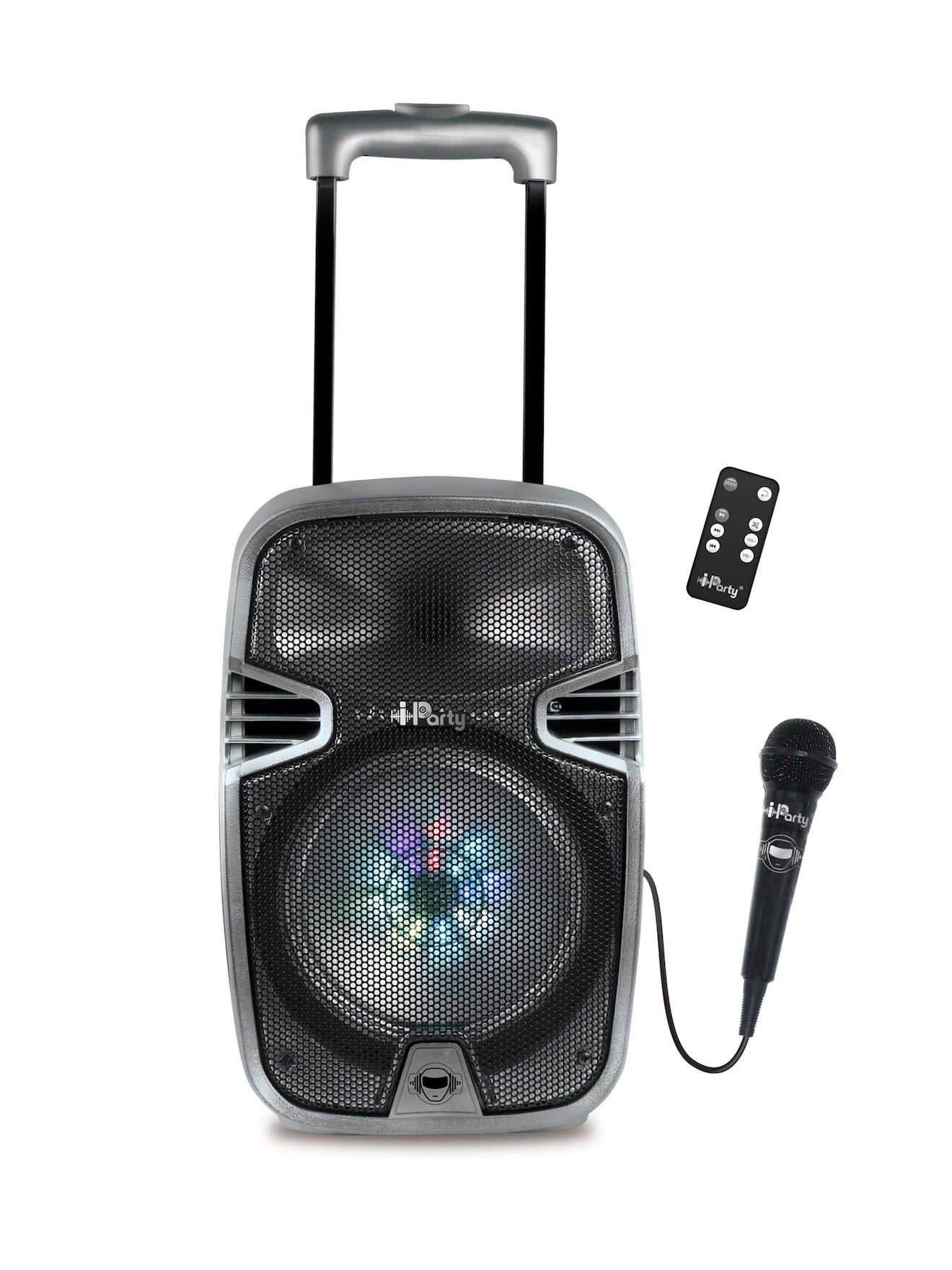 Systeme Karaoke Bluetooth Avec Roulettes, Lumières Et Micro Multicolore