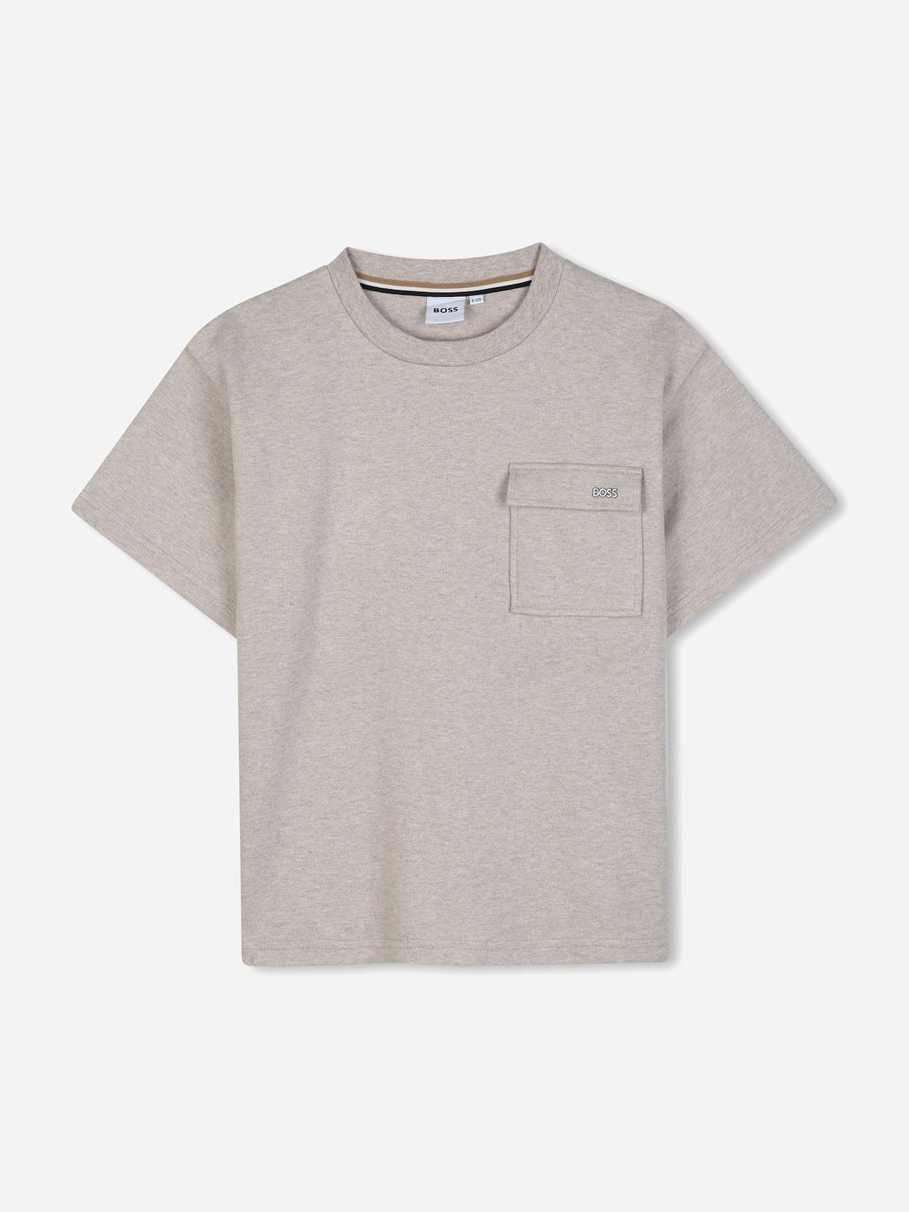 T-shirt Garçon Col Rond Ecru