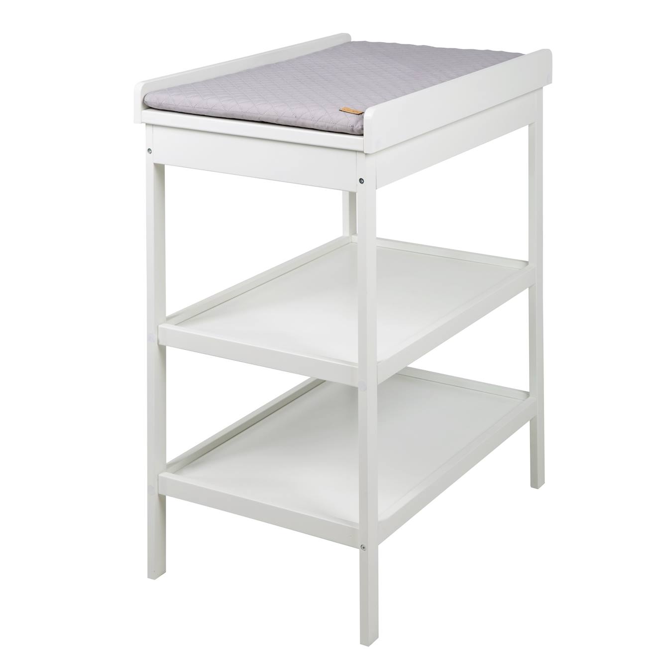 Table À Langer + Matelas À Langer Déperlant Roba Style Blanc / Gris Argenté