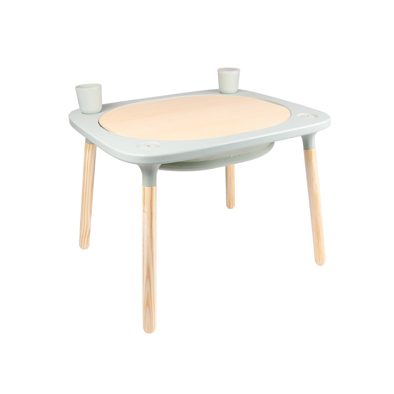 Table De Jeux 4 En 1 Montessori Bois Fsc® Vert Sauge