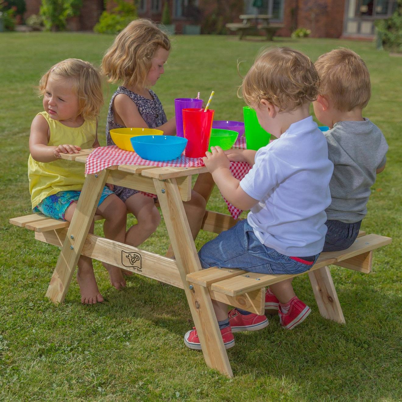 Table Pique-nique Pour Enfant Forestiere Bois Fsc® Marron