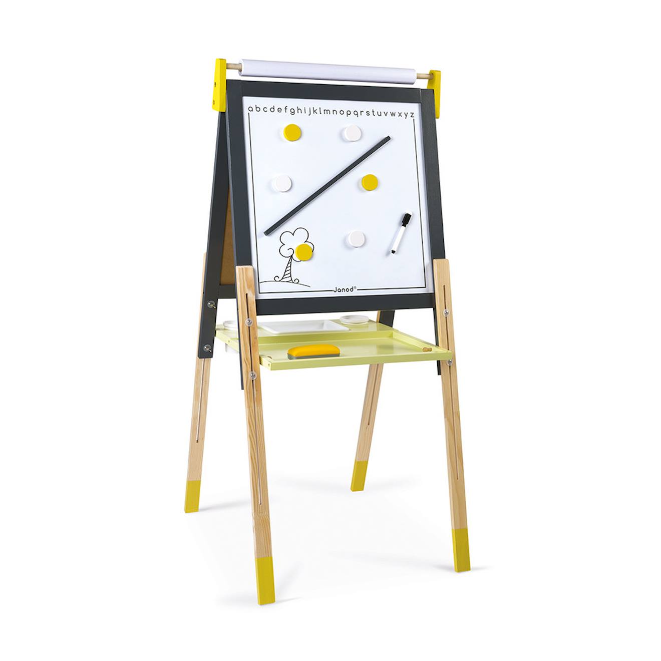 Tableau Réglable Gris Et Jaune Gris