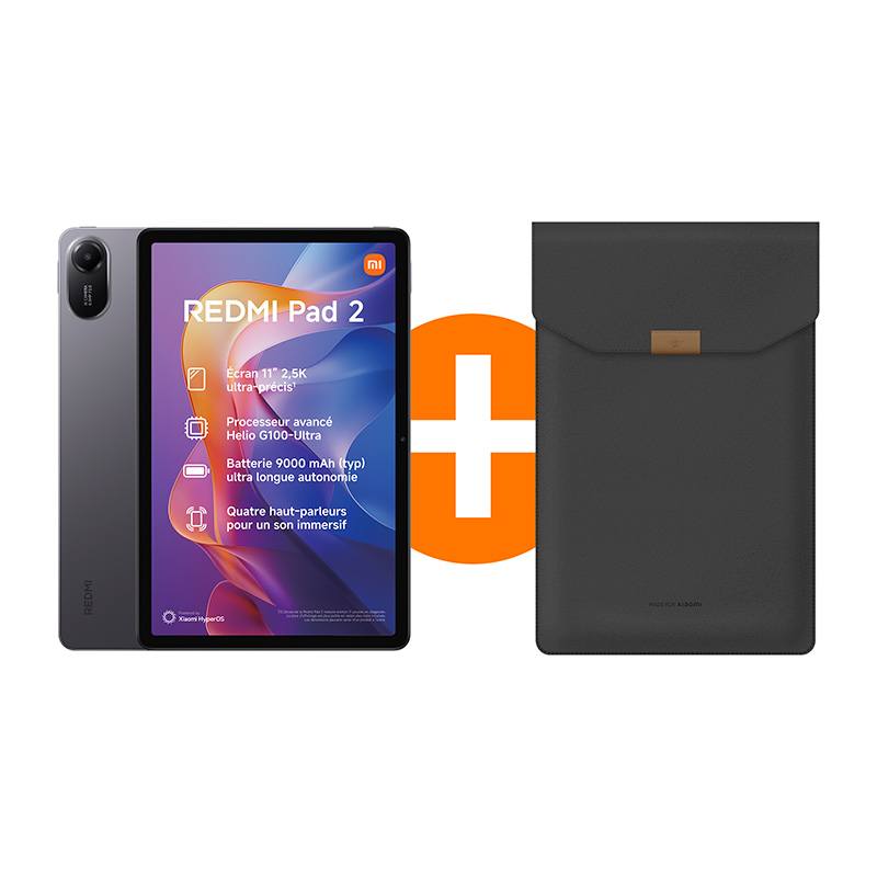 Tablette 11'' Xiaomi Redmi Pad 2 128go -2,5k Gris + Etui
