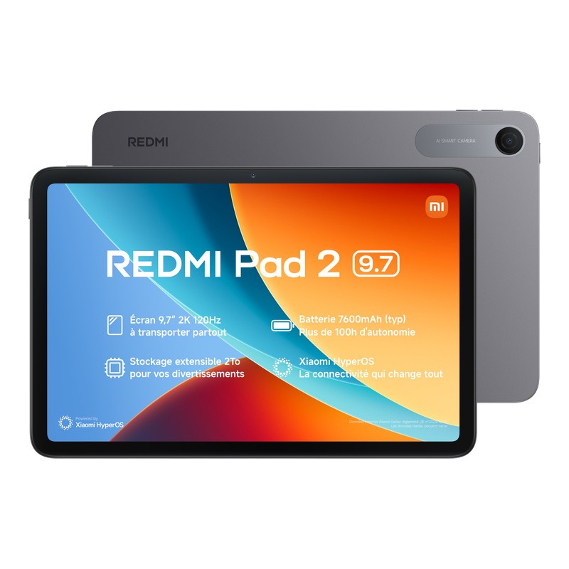 Tablette Xiaomi Redmi Pad 2 9.7’’ 4/64go/wifi/gris