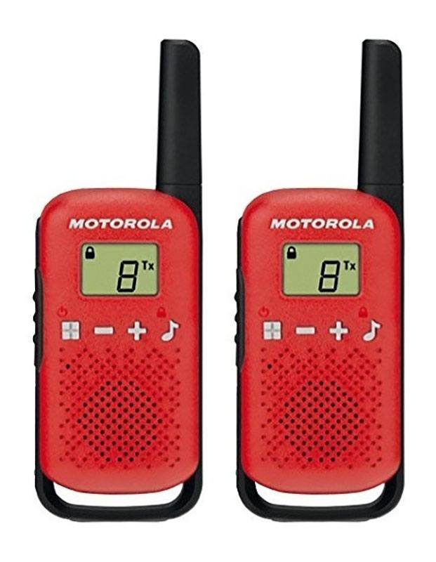 Talkie Walkie Motorola T42 Red X 2