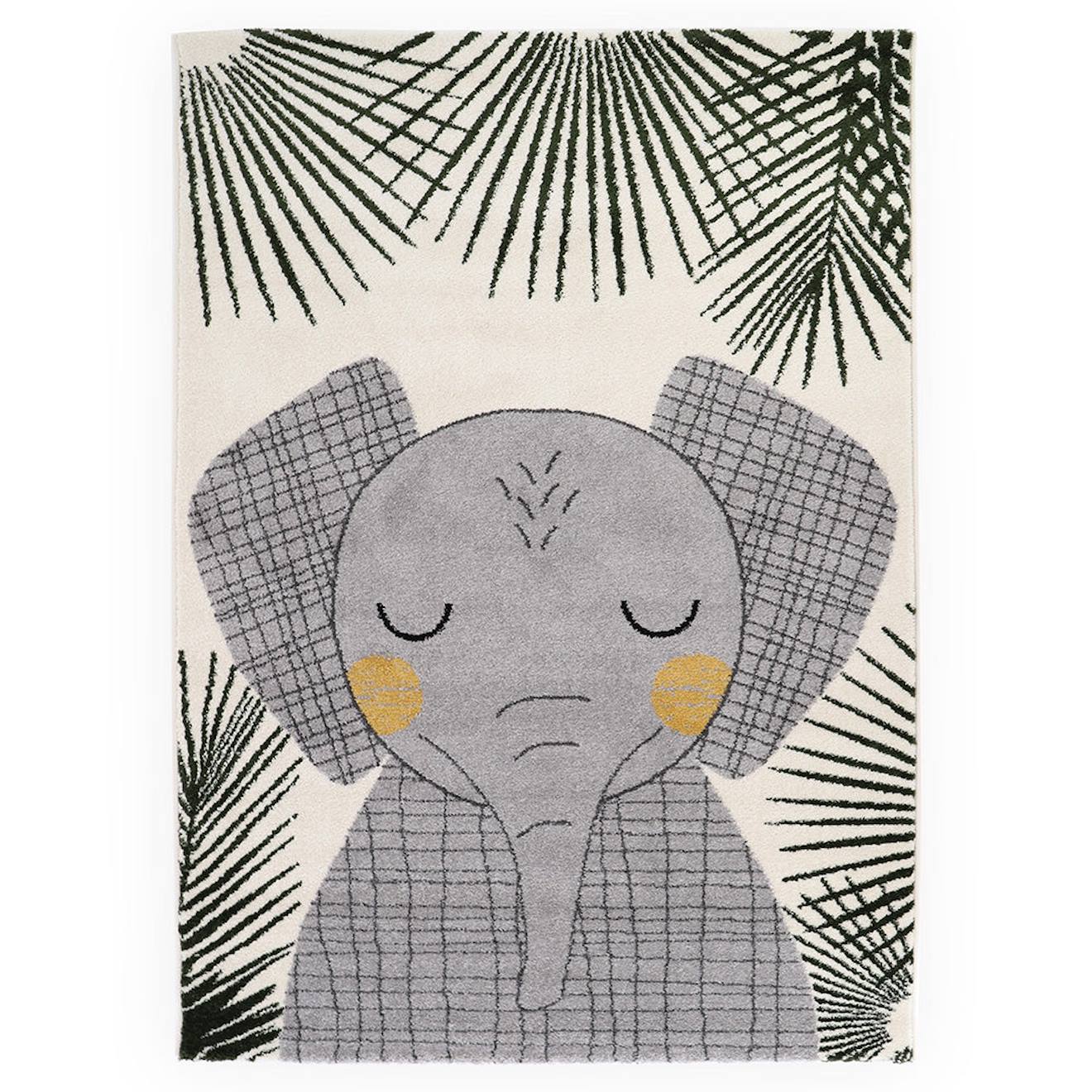 Tapis Chambre Enfant Éléphant Junko Multicolore