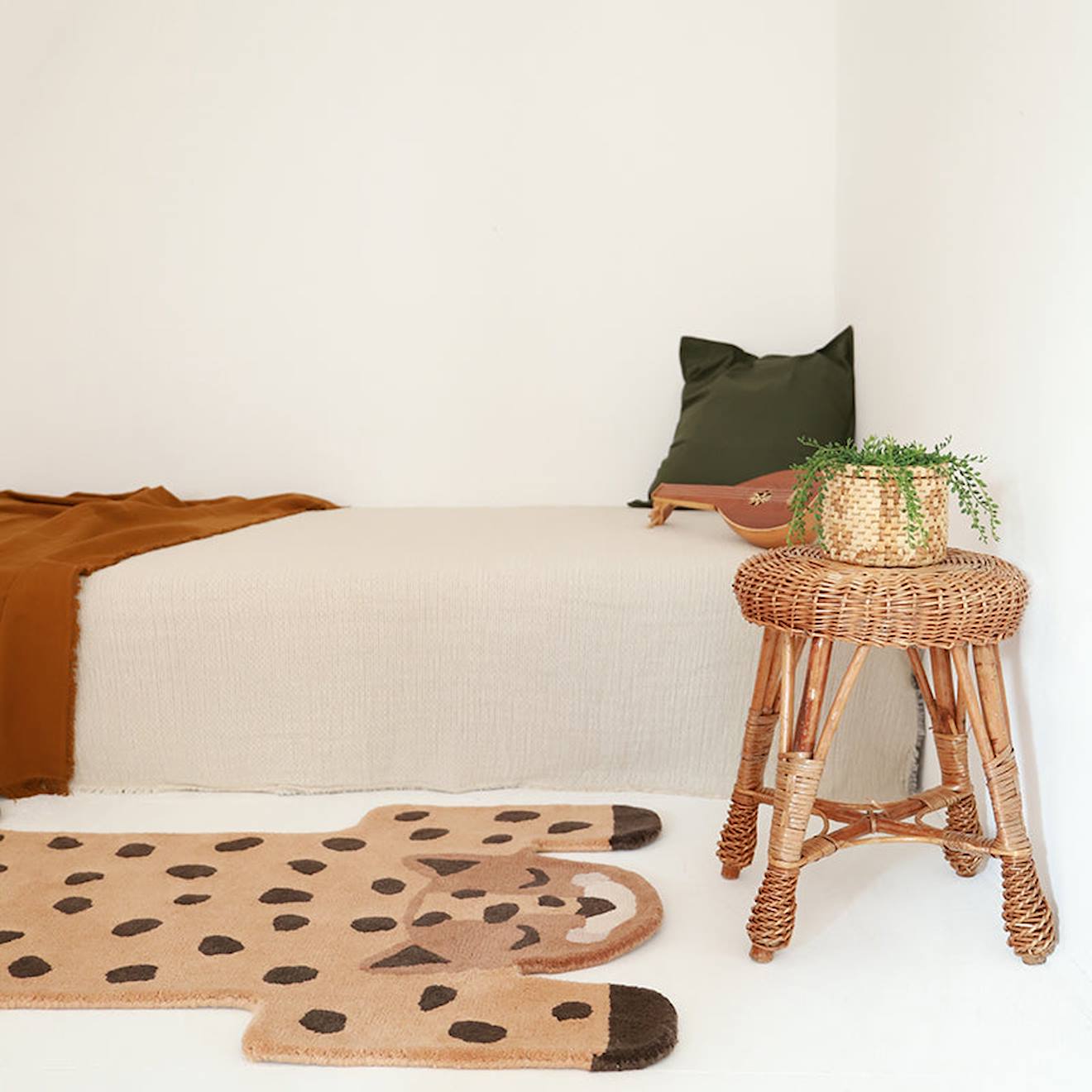 Tapis Chambre Enfant Léopard Kumako Multicolore