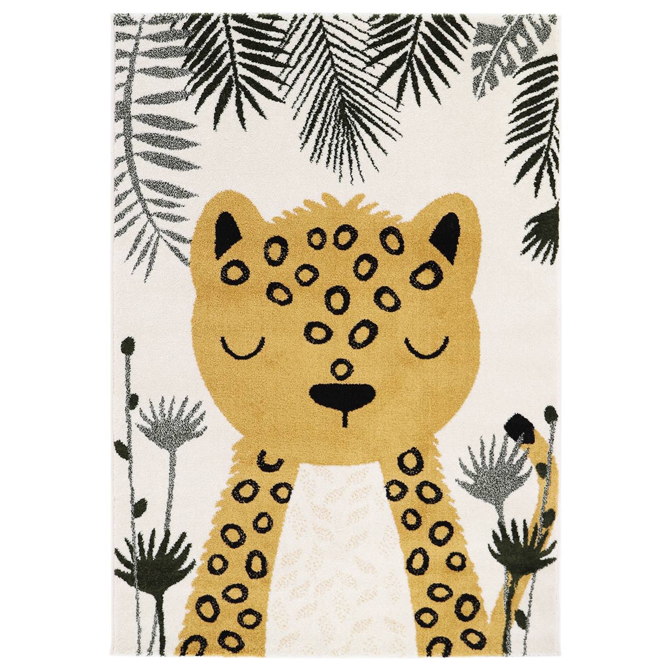 Tapis Chambre Enfant Léopard Sören Multicolore