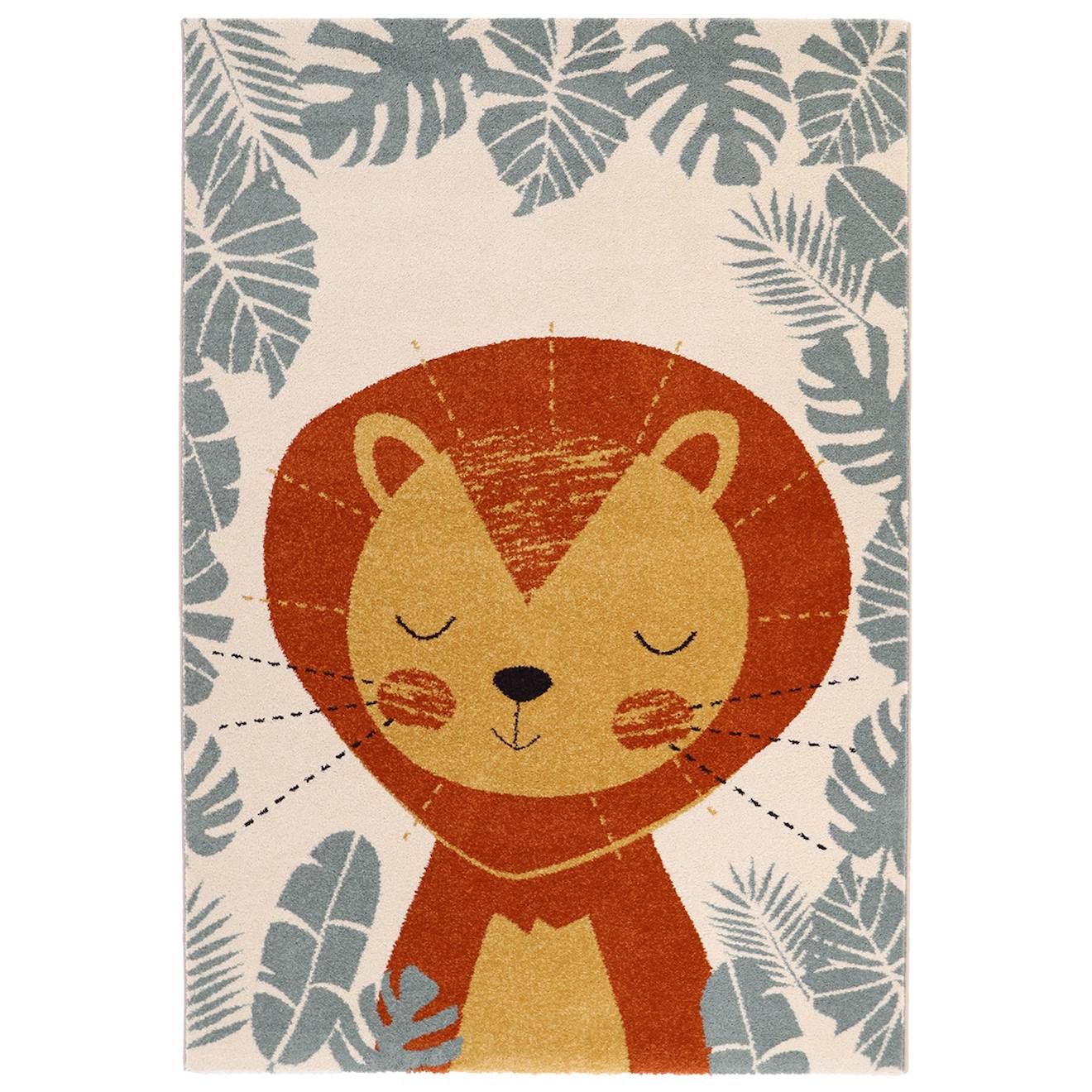 Tapis Chambre Enfant Lion Ichiro Multicolore