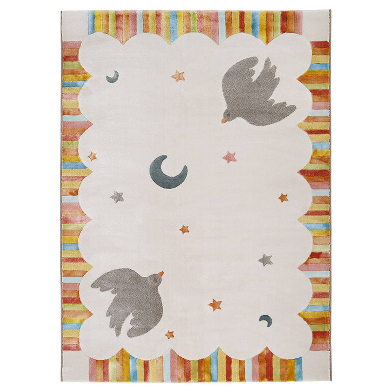 Tapis Chambre Enfant Multicolore Dancing Birds Multicolore