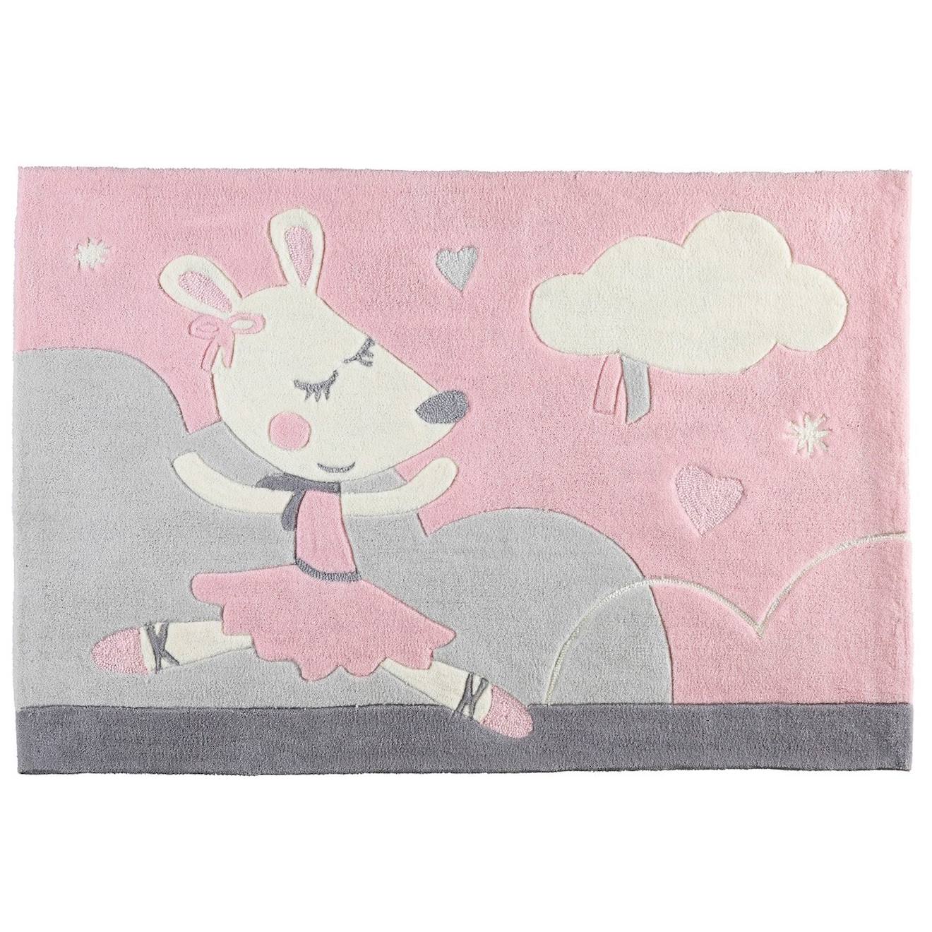 Tapis De Chambre Tufté En Acrylique - Lilibelle Rose
