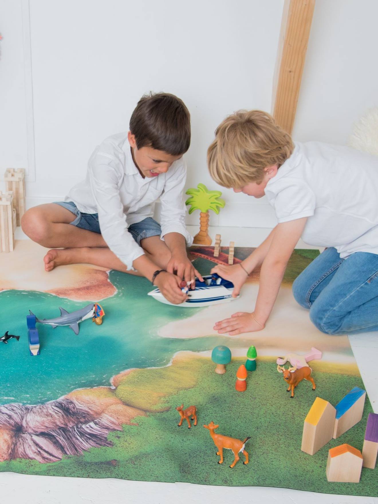 Tapis De Jeu Enfant crique Mystérieuse - Fabriqué En France Multicolore