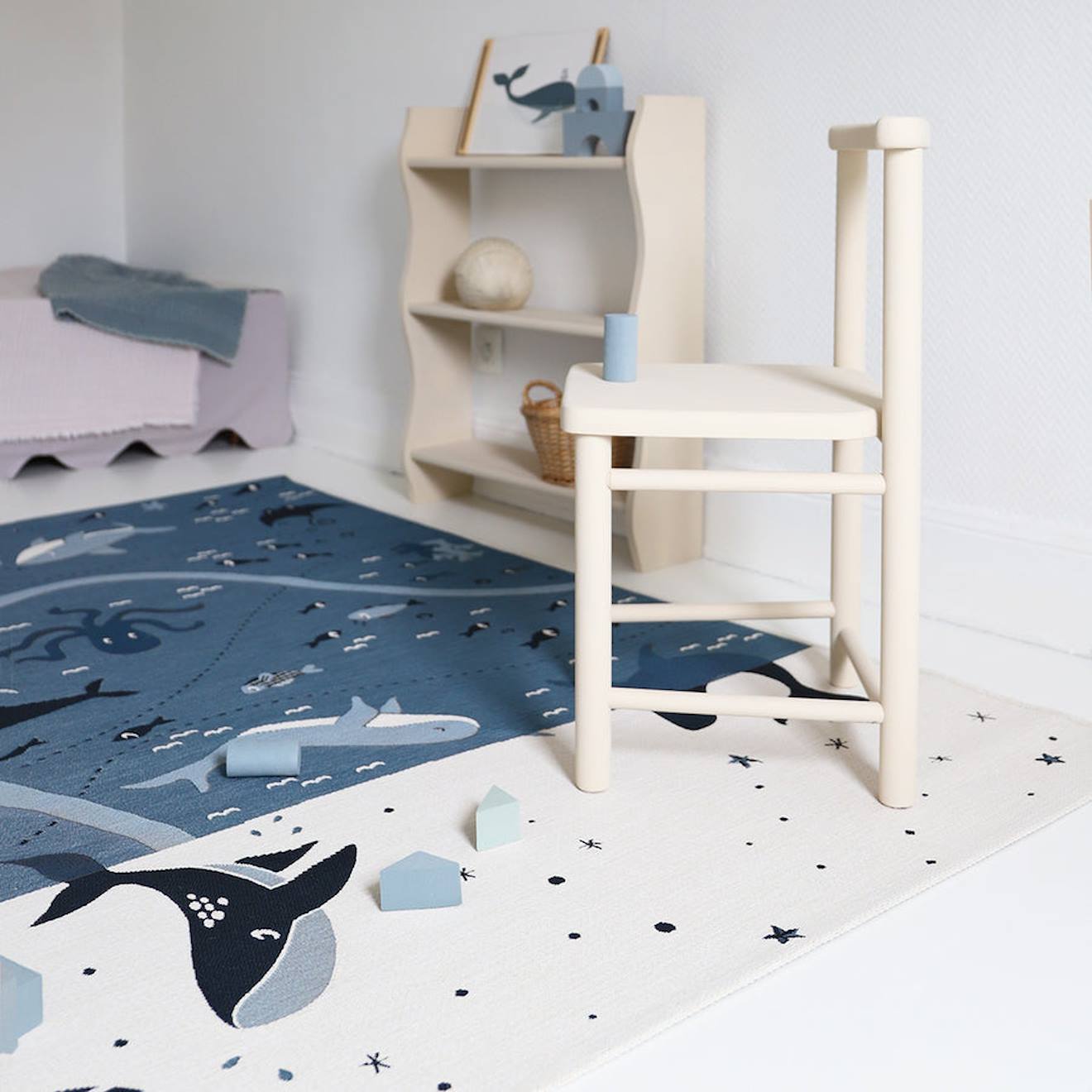 Tapis De Jeu Enfant Indoor & Outdoor Little Deep Blue Bleu