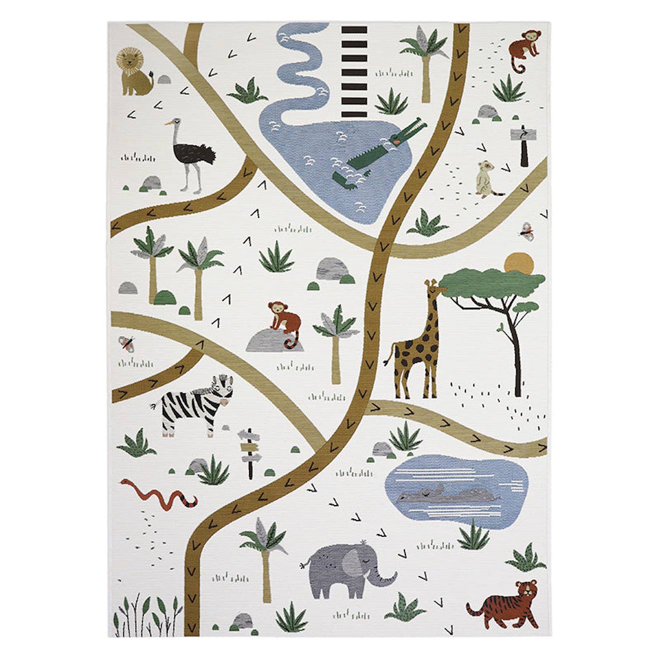 Tapis De Jeu Enfant Indoor & Outdoor Little Savannah Multicolore