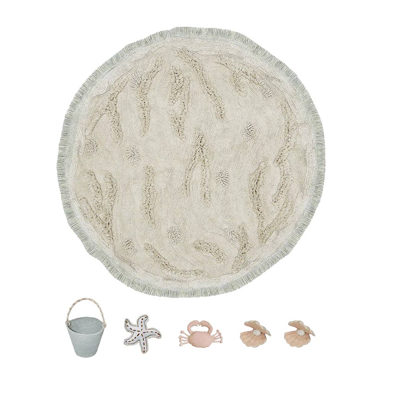 Tapis De Jeux Lavable Island Beige
