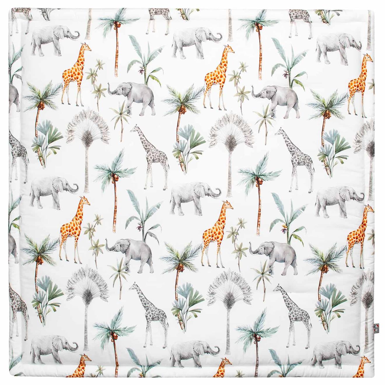 Tapis De Parc Tapis D'éveil Réversible Safari Vert
